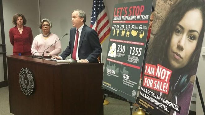 Texas Attorney General Ken Paxton announces a new unit within his office dedicated to combating human trafficking. The need for long-term and specialized care to treat child sex-trafficking victims is increasing. MARLON SORTO / AHORA SÍ 2016